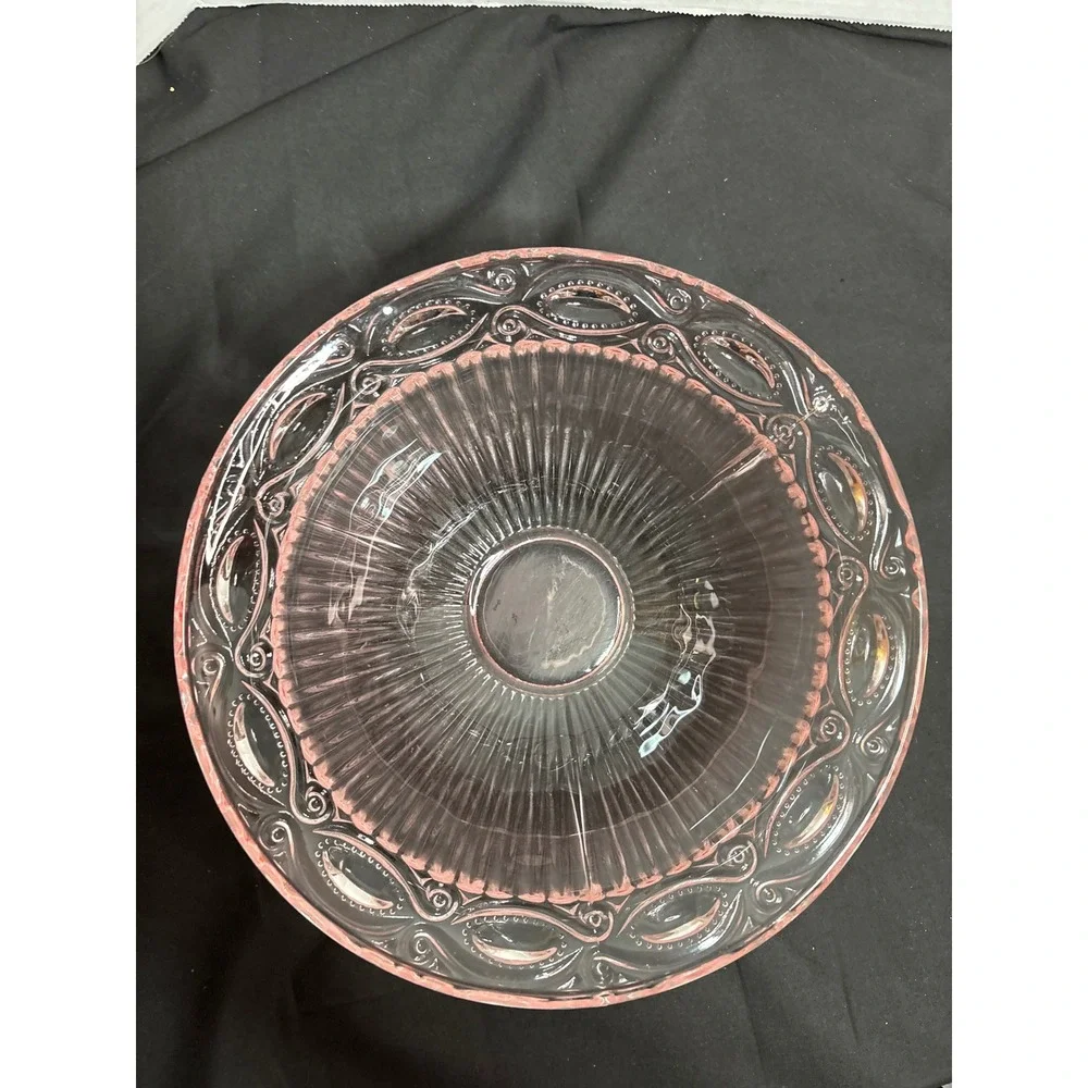 Pink Glass Bowl, Decorative Candy Dish, Serving Bowl, Home Decor, Kitchen